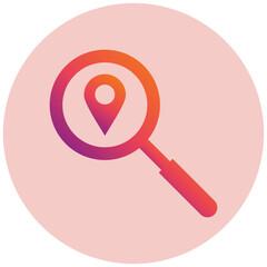 Wall Mural - Search location Icon