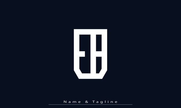 Alphabet letters Initials Monogram logo EB , BE