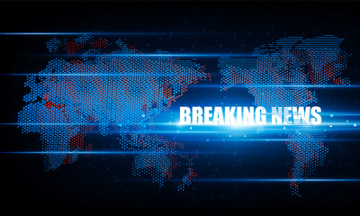 Wall Mural - abstract breaking news light out technology background hitech communication concept innovation send 