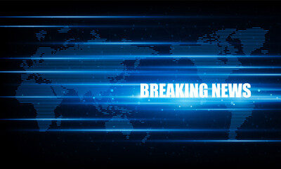 Wall Mural - abstract breaking news light out technology background hitech communication concept innovation send 