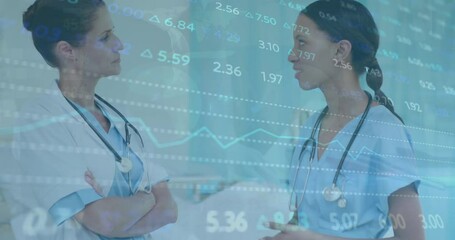 Poster - Animation of financial data processing over diverse doctors