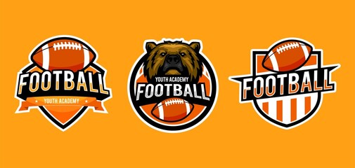 american football logo design