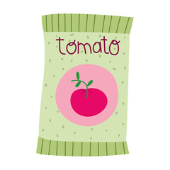 Poster - gardening seeds tomato