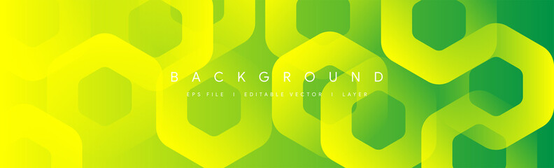 modern abstract green background with light multiply and shiny yellow effect vector illustration tem