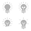 © АНДРЕЙ Морозюк - light bulb icon on a white background, vector illustration