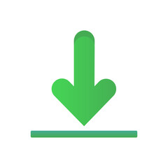 arrow icon, download concept, vector illustration