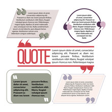 Text Bubbles And Quote Container, Citate.