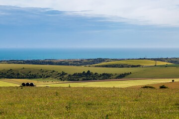 Poster - Looking out towards the Sussex coastline from near Devil's Dyke