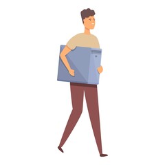 Poster - internet pc repair icon cartoon vector. system administrator. datacenter network