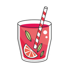 Poster - delicious cocktail drink