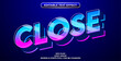 © ilhamnfs - editable text effect close