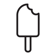 Popsicle Line Icon