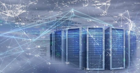 Poster - Animation of connections and data processing over servers