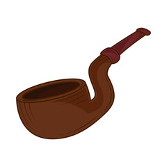 Poster - wooden tobacco pipe