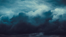 Dark Moody Storm Clouds. Ominous Warning