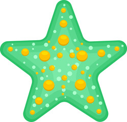 Wall Mural - Sea starfish clipart design illustration