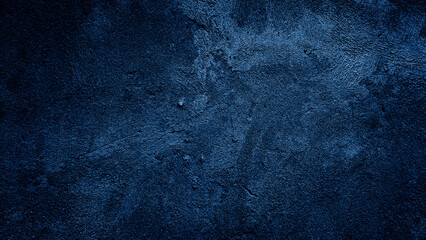 Wall Mural - dark blue grungy abstract cement concrete wall texture background