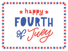 Fourth 4 Of July Stylish American Independence Day Design Fourth Of July
