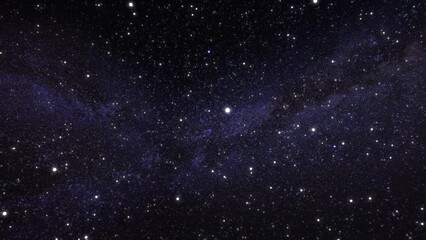 Wall Mural - seamless looped repetitive animation flight through deep space. colorful starry night sky outer spac