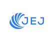 JEJ Flat accounting logo design on white background. JEJ creative initials Growth graph letter logo concept. JEJ business finance logo design.
