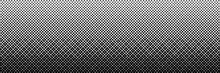Vertical Gradient Halftone Dots Background. Pop Art Template, Texture. Vector Illustration