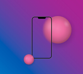 Poster - Smartphone Mock-up for application, game, and web page view