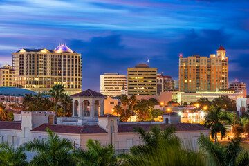 Fototapete - Sarasota, Florida, USA Downtown Skyline