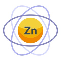 Sticker - Zinc icon isometric vector. Food vitamin. Mineral iron