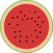 Watermelon fruit clipart design illustration