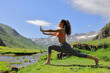 © Antonioguillem - Woman practicing Tai Chi in the mountain