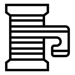 Poster - Craftwork bobine icon outline vector. Craft art. Sew class