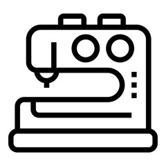 Poster - Sewing machine icon outline vector. Art craft. Hand children