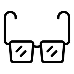 Poster - glasses icon outline vector. eye vision. drop health