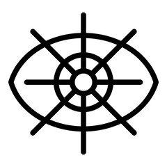 Poster - laser correction icon outline vector. eye drop. lens test