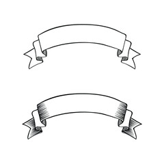 vintage ribbon vector vintage banner design t-shirt elements