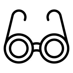 Poster - glasses surgery icon outline vector. check care. lens test