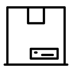 Poster - Parcel traffic icon outline vector. Freight transport. Cargo lorry