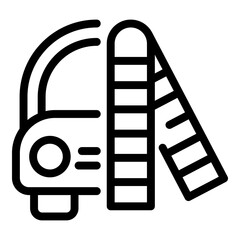 Poster - Car color check icon outline vector. Body varnish. Repair gun