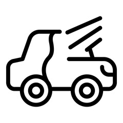Poster - Car gun paint icon outline vector. Body spray. Auto service