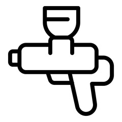Poster - Spray gun icon outline vector. Auto car. Service repair