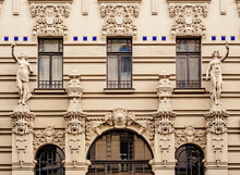 Art Nouveau Architecture, 2 Albert Street, Riga, Latvia