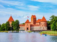 Trakai Island Castle, Lake Galve, Trakai, Lithuania