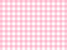 Pink Gingham Fabric Square Checkered Seamless Pattern Texture Background Vector