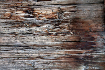 old wood background texture of a chalet in the Swiss Alps
