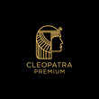 Cleopatra logo design icon template