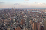 Fototapeta Nowy Jork - Aerial view of the Manhattan skyline