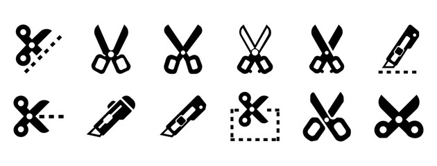 Poster - Computer icons Scissors, scissors, equipment, logo, scissors eps10