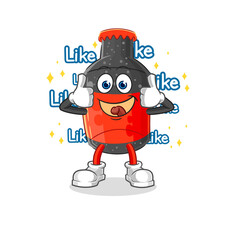 Poster - cola give lots of likes. cartoon vector