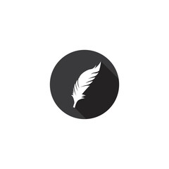 Canvas Print - Quill vector icon