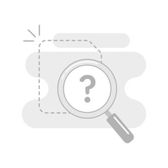 Poster - document file not found, search no result concept illustration flat design vector eps10. modern grap